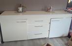 Witte Hoogglans Kast/Dressoir, Kunststof, 150 tot 200 cm, Ophalen of Verzenden, Zo goed als nieuw