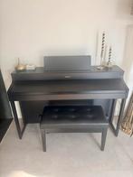 Zwarte Roland (Hp 702) Digitale Piano met Bank, Muziek en Instrumenten, Piano's, Ophalen, Zwart, Digitaal, Zo goed als nieuw