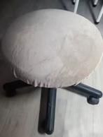 2 nieuwe kruk / tabouret hoezen taupe verlours / velvet, Ophalen of Verzenden, Nieuw, Gehele gezicht