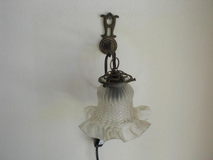 Pracht Vintage Wandlampje, Antiek en Kunst, Antiek | Lampen, Ophalen of Verzenden