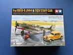 Tamiya	25213	Focke-Wulf Fw190 & Citroen Staff Car 1/48, Verzenden, Nieuw, Groter dan 1:72, Overige merken