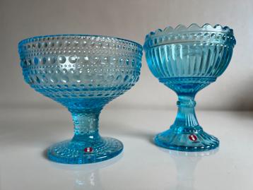 2 Vintage Maribowl Kom Marimekko Kastehelmi Turquoise Blue beschikbaar voor biedingen