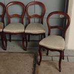 Set van 6 Antieke Louis-Philippe Eetkamerstoelen, Antiek en Kunst, Ophalen