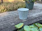 Antieke zinken emmer, Minder dan 30 cm, Minder dan 60 cm, Rond, Ophalen of Verzenden