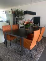 Montis Chaplin eetkamerstoelen 4x izgs, Huis en Inrichting, Stoelen, Ophalen, Overige kleuren, Design Montis, Leer