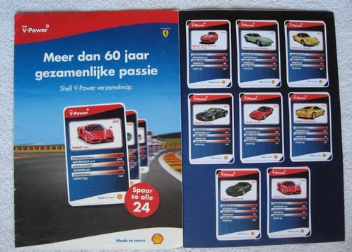verzamelmap met 24 kaarten 60 jaar Ferrari en Shell V-Power, Verzamelen, Merken en Reclamevoorwerpen, Zo goed als nieuw, Overige typen