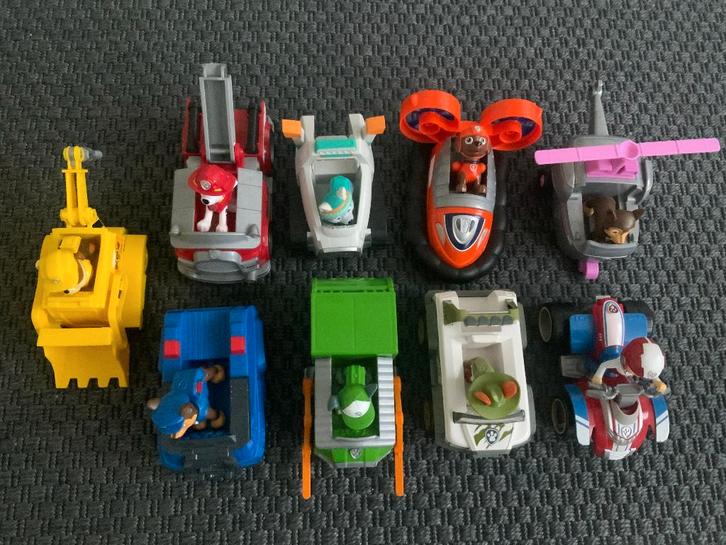9 x Paw Patrol Speelgoed Auto's - Mooie SET, Kinderen en Baby's, Speelgoed | Speelgoedvoertuigen, Zo goed als nieuw, Ophalen of Verzenden
