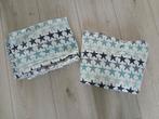 2x Hema peuter dekbedovertrek 140x110cm sterren en ruit, Kinderen en Baby's, Gebruikt, Jongetje of Meisje, Wit, Dekbedovertrek