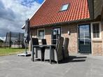 Mondial Living Tuinset 4 verstelbare stoelen + tafel, Ophalen, 4 zitplaatsen, Gebruikt, Aluminium