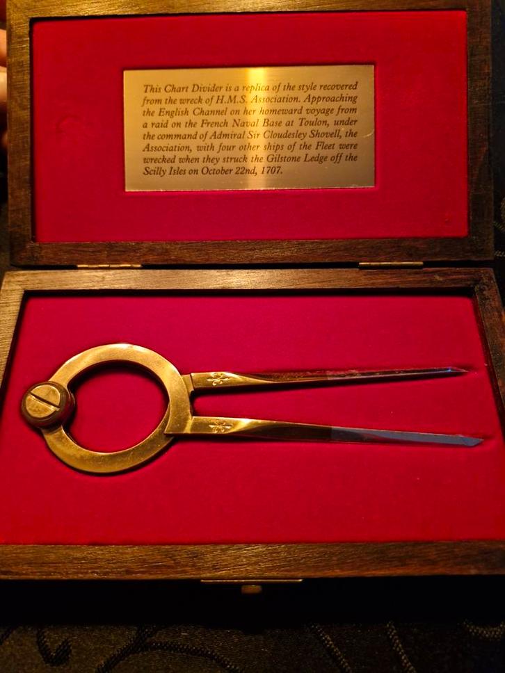 Replica Kaartpasser H.M.S. Association, Antiek en Kunst, Antiek | Gereedschap en Instrumenten, Ophalen of Verzenden