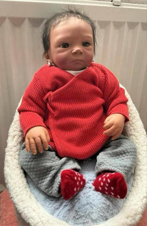 Reborn baby Evelina 🌸, Verzamelen, Poppen, Zo goed als nieuw, Pop, Levensecht of Reborn, Ophalen of Verzenden