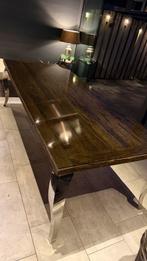 Rofra -home woonkamer set –  hout & metalen poten, Ophalen, 100 tot 150 cm, Zo goed als nieuw, 75 cm of meer