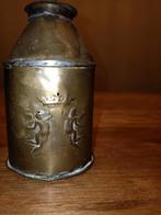 Antiek  koperen theebussen met engelen, Ophalen of Verzenden