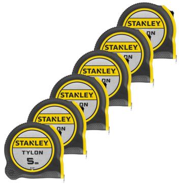 Stanley 0-30-697/6 6 x Rolbandmaat Tylon 5m - 19mm beschikbaar voor biedingen