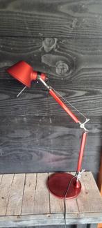 Artemide Tolomeo Micro Bureaulamp - Rood, Huis en Inrichting, Lampen | Tafellampen, Ophalen of Verzenden, Zo goed als nieuw, Metaal