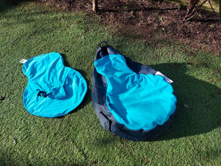 Blauwe Sit&Joy kinder & baby zitzak, Huis en Inrichting, Zitzakken, Gebruikt, Blauw, Ophalen