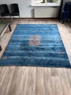 Handgeknoopt Oosters tapijt (Gabbeh) met certificaat, Ophalen, Gebruikt, Blauw, 200 cm of meer