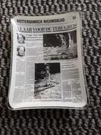 Glazen schaaltje Rotterdams nieuwsblad 21juli 1969, Ophalen of Verzenden