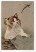 Poes en libel (Relief) 1908, Ophalen, Voor 1920, Gelopen, Overige thema's