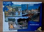 Puzzelbox - 3x1000 stukjes - Steden, Ophalen of Verzenden, 500 t/m 1500 stukjes, Nieuw, Legpuzzel