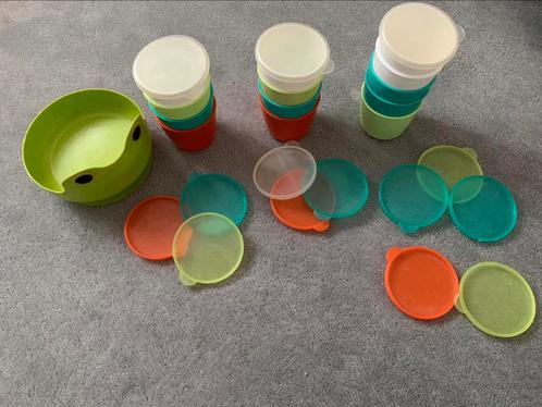 Plastic bewaarbakjes/voedingspotjes, ideaal voor babyvoeding, Huis en Inrichting, Keuken | Tupperware, Gebruikt, Overige typen