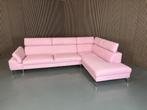 GRATIS LEVERING Hoekbank Roze 310x210 GEREINIGD, Hoekbank, 300 cm of meer, Ophalen of Verzenden, Zo goed als nieuw
