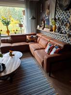 Lederen Hoekbank in Goede Staat met electrisch deel ., Huis en Inrichting, 250 tot 300 cm, Hoekbank, 75 tot 100 cm, Ophalen of Verzenden