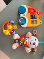 Vtech baby tamboerijn / rammelaar, knuffelhond en speelauto, Ophalen, Zo goed als nieuw