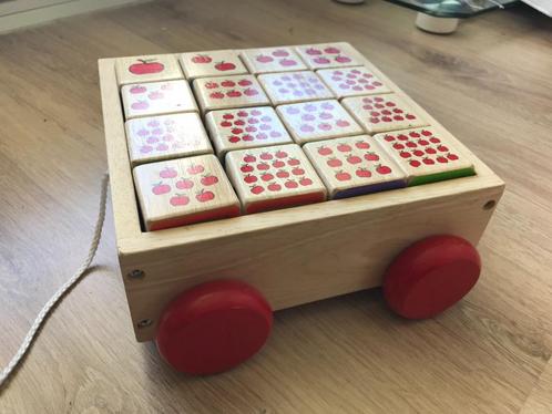 KidsWood houten blokken kar blokkenset alfabet tellen letter, Kinderen en Baby's, Speelgoed | Houten speelgoed, Nieuw, Duw- of Trekspeelgoed