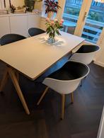 Machinekamer eettafel 180x80 linoleum topblad, Huis en Inrichting, Tafels | Eettafels, Ophalen, 150 tot 200 cm, Vierkant, Zo goed als nieuw