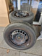 Stalen velgen met zomerbanden - 15 inch - Opel Corsa D, Auto-onderdelen, Banden en Velgen, Ophalen, Gebruikt, 15 inch, Velg(en)