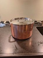 DUCQ zware koperen soep kookpan, Huis en Inrichting, Keuken | Potten en Pannen, Ophalen of Verzenden, Gebruikt, Overige materialen