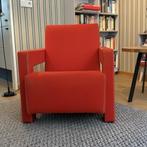 2x Cassina Rietveld Utrecht 637 fauteuil, Huis en Inrichting, Fauteuils, Ophalen, Gebruikt, 75 tot 100 cm, Stof