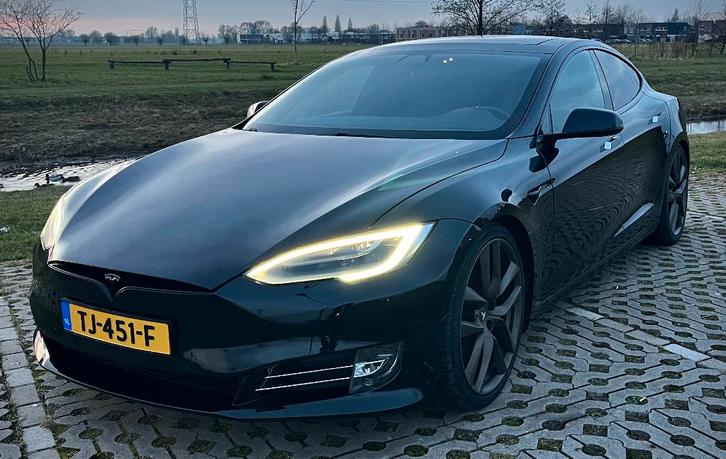 Tesla Model S 100D AWD, Autopilot, Black on Black, Auto's, Tesla, Particulier, Model S, ABS, Achteruitrijcamera, Adaptieve lichten