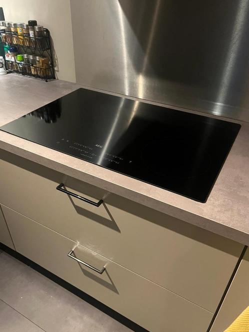 Te koop AEG inductie kookplaat model IKK8440SCB, Witgoed en Apparatuur, Kookplaten, Gebruikt, Inbouw, Inductie, 4 kookzones, Ophalen
