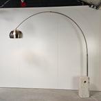XL booglamp, marmeren voet, Ophalen, Gebruikt, 200 cm of meer, Metaal