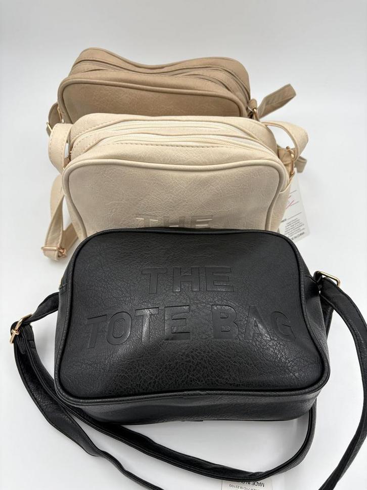 Tote Bagg Cross 3 kleuren, Sieraden, Tassen en Uiterlijk, Tassen | Damestassen, Nieuw, Schoudertasje, Ophalen of Verzenden