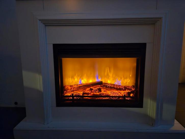 Elektrische haard met warmte & afstandsbediening, Huis en Inrichting, Haarden, Ophalen