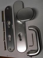 Hoppe aluminium voordeur veiligheidsdeurbeslag SKG2 PC72, Ophalen of Verzenden, Zo goed als nieuw, Overige materialen, Klink of Kruk