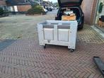 Kunststof Bak op Wielen met Aftap, Doe-het-zelf en Verbouw, Kratten en Dozen, Ophalen