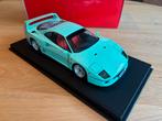 Ferrari F40 Mint green 1/18, Hobby en Vrije tijd, Ophalen of Verzenden, Zo goed als nieuw, Bburago