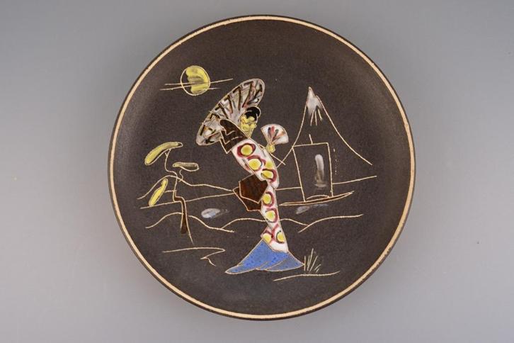 Ruscha wandbord Nippon, 717-1 Nippon, Vintage 50's keramiek, Antiek en Kunst, Antiek | Wandborden en Tegels, Ophalen of Verzenden