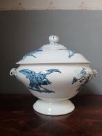 Zeldzame Antieke Franse Terrine ~ Longwy, Ophalen of Verzenden