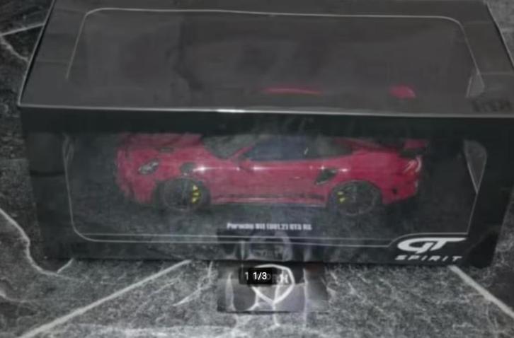 1:18 NIEUW PORSCHE 911 991.2 GT3 RS ruby GT spirit GT911 WRH, Hobby en Vrije tijd, Modelauto's | 1:18, Zo goed als nieuw, Auto