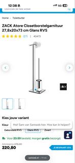 ZACK Atore Toiletbutler RVS, Wc rol houder wc borstel, Ophalen, Nieuw, Overige kleuren, Overige typen