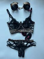 Nieuw Hunkemöller Mitzy set leopard/panter, Hunkemöller, Verzenden, Zwart, Setje