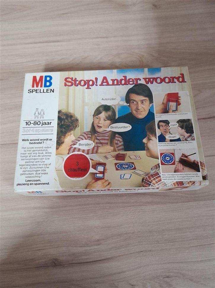Stop ander woord - s3823, Hobby en Vrije tijd, Gezelschapsspellen | Bordspellen, Zo goed als nieuw, Ophalen of Verzenden