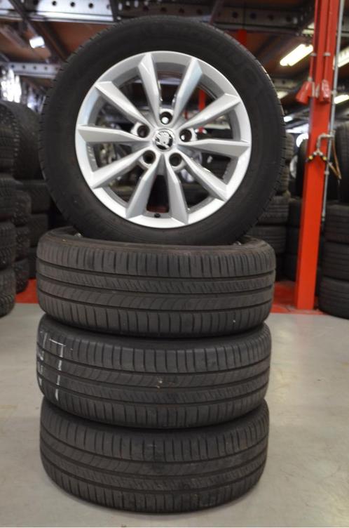 Org. Skoda Octavia Velgen 5x112 ET45 57.1 + Zomerbanden, Auto-onderdelen, Banden en Velgen, Banden en Velgen, Zomerbanden, 16 inch