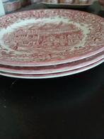 Royal Tudor Ware dinerborden, rood,12 st, 25cm, Antiek en Kunst, Ophalen of Verzenden