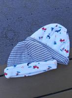 Set van 2 Hema mutsjes omkeerbaar Mt 0-6 mnd, Gebruikt, Ophalen of Verzenden, Hema, Jongetje